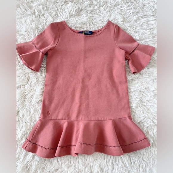 Polo by Ralph Lauren Pink Ruffled Tiered Sheath Dress - Picture 7 of 7